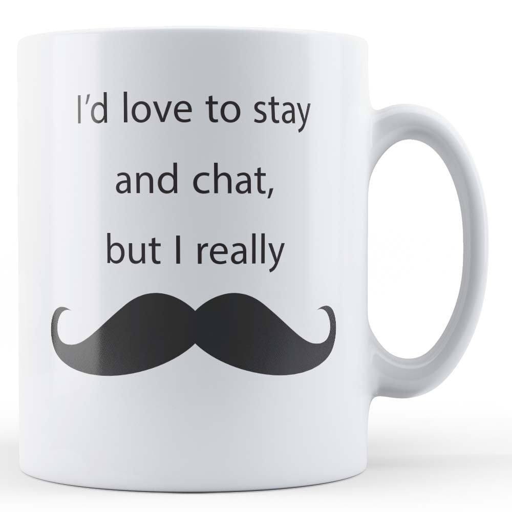 Moustache Pun, I Really Moustache - Funny Gift For Dad, Friend Gift Mug