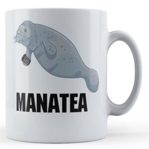 funny manatee pun mug