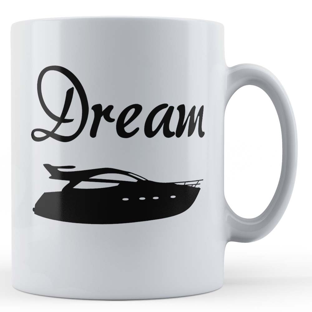 Dreamboat - Funny Boating, Sailing Husband Wife Pun Gift Mug