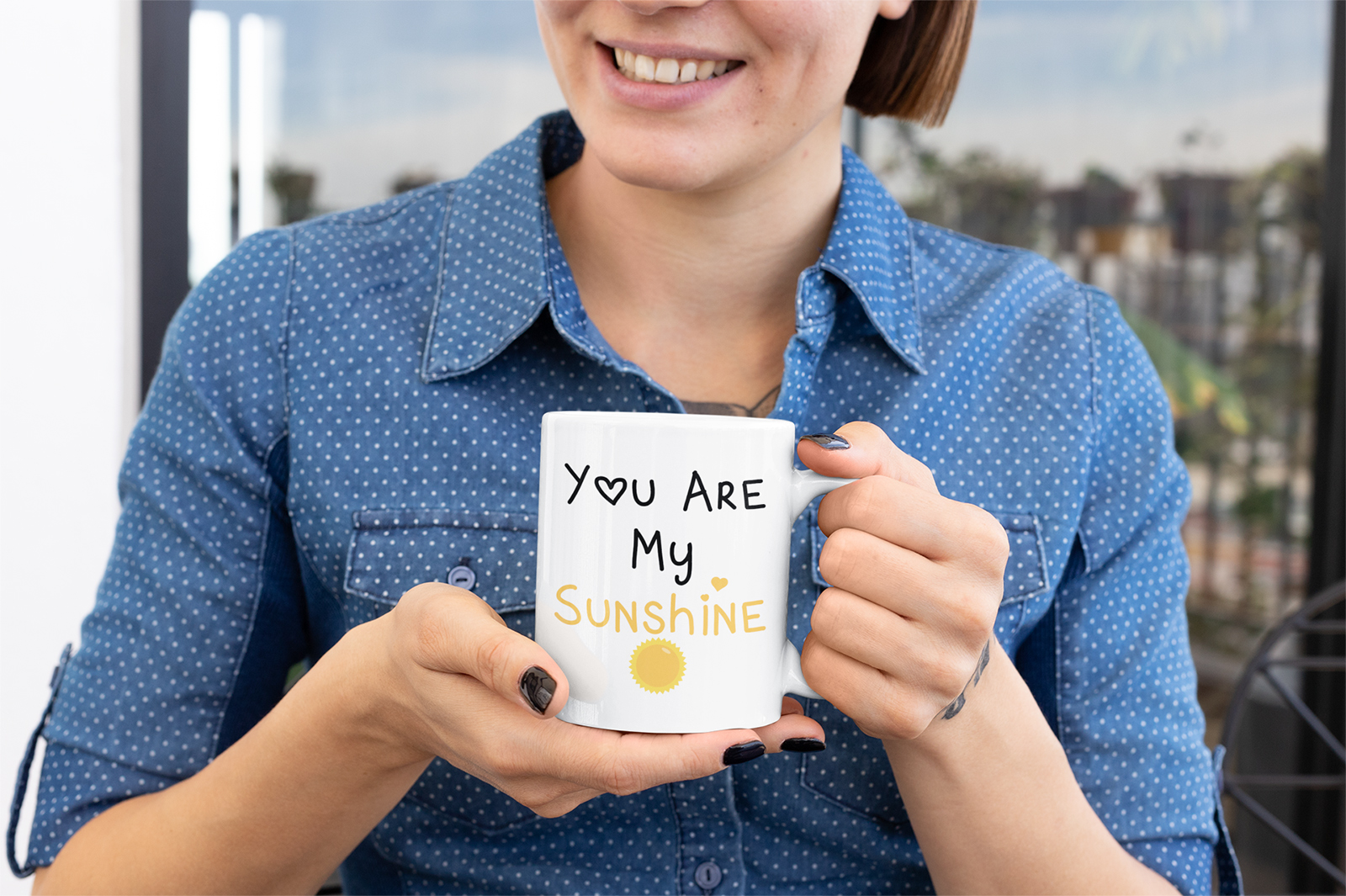 you are my sunshine, gift mug for partner, love
