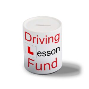 Driving Lesson Fund - Learner Driver Gift, Money Box, Piggy Bank