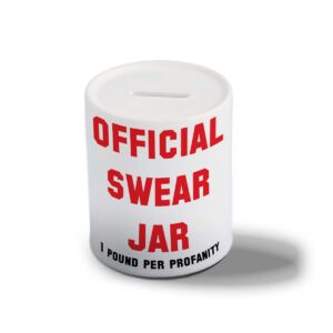Swear Jar - Funny Swearing Gift, Money Box, Piggy Bank