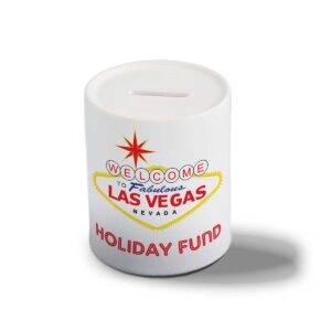 Vegas Holiday, Las Vegas Travel Fund - Money Box Gift, Piggy Bank