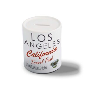 Los Angeles Travel Fund - LA Holiday, California, Money Box Gift, Piggy Bank