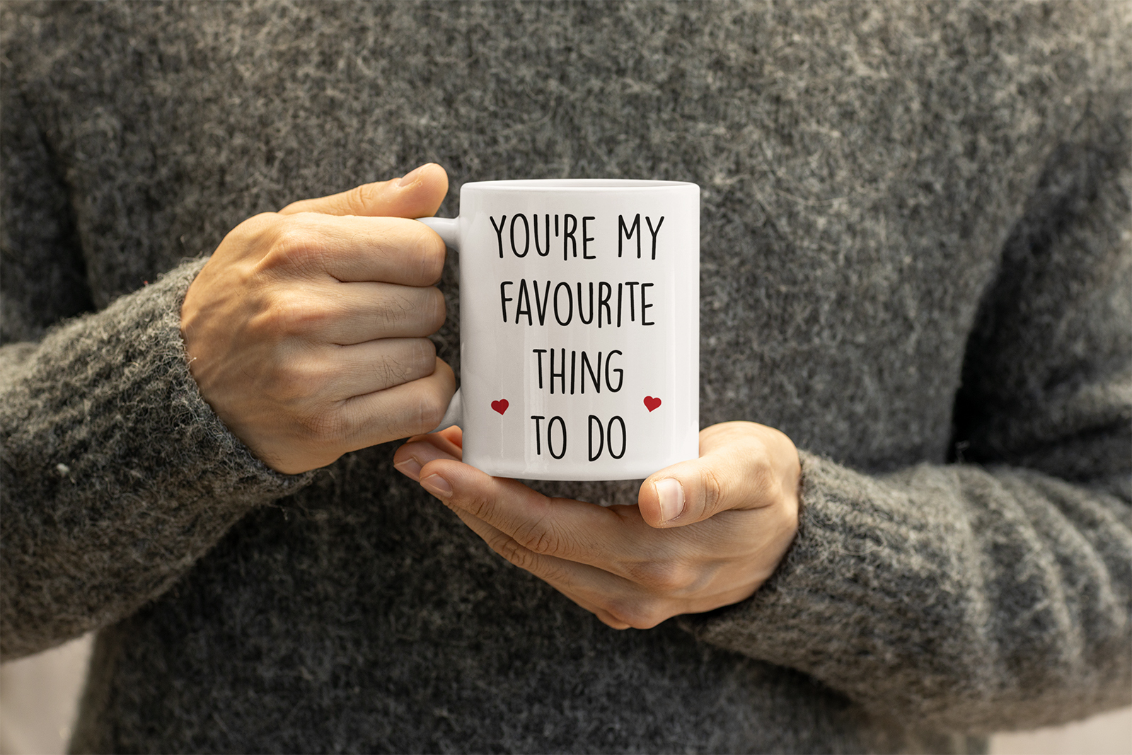 you're my favourite thing to do rude valentines day gift mug
