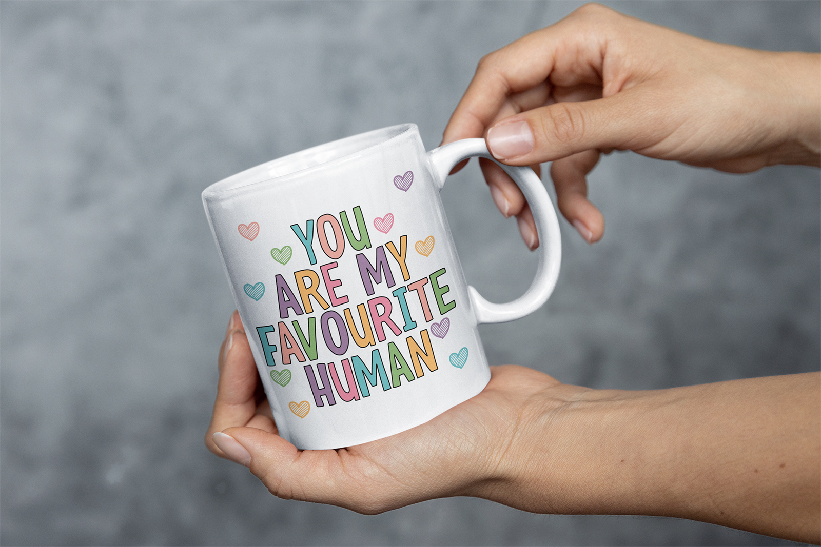 you are my favourite human gift mug for partner