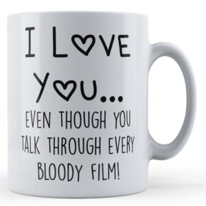love you talk through film boyfriend girlfriend husband wife valentines gift mug