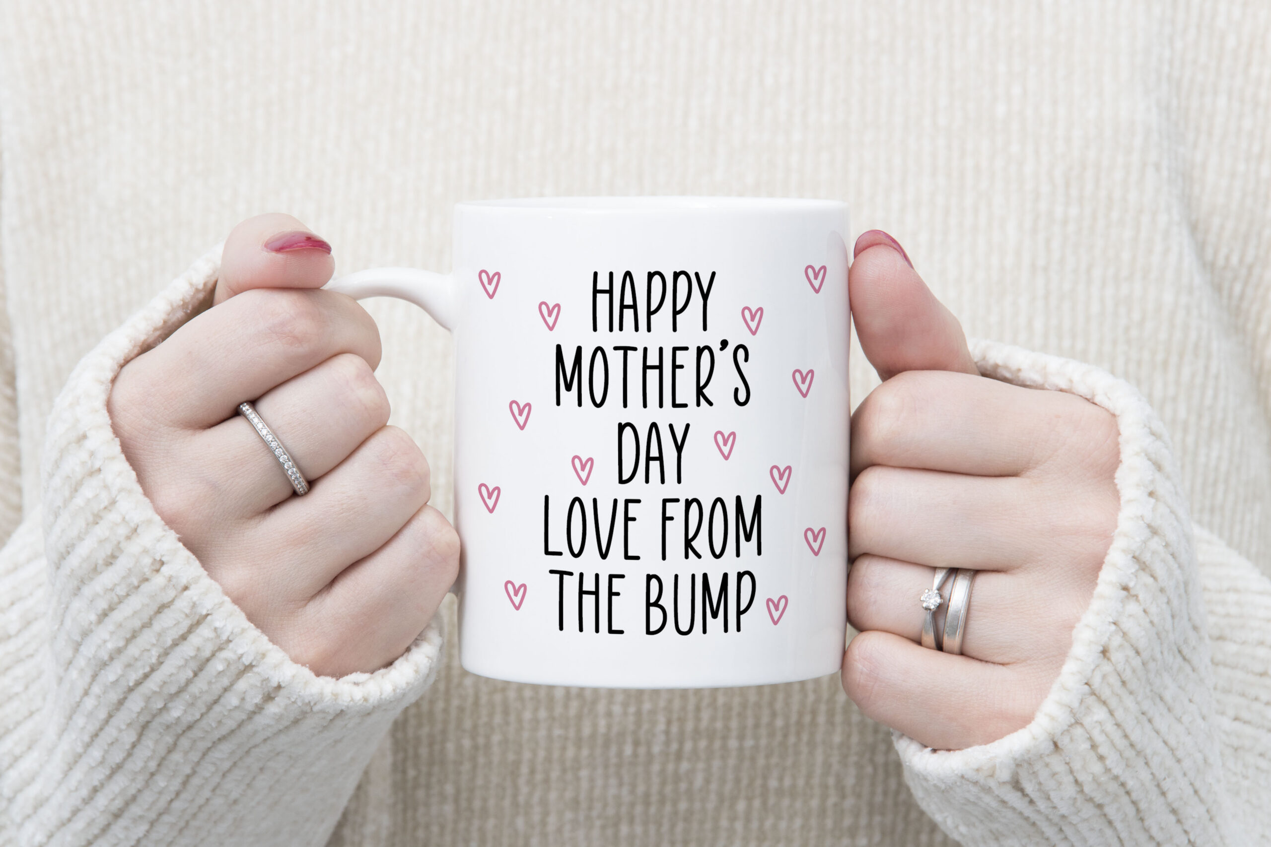 happy mothers day from the bump new mum baby gift mug