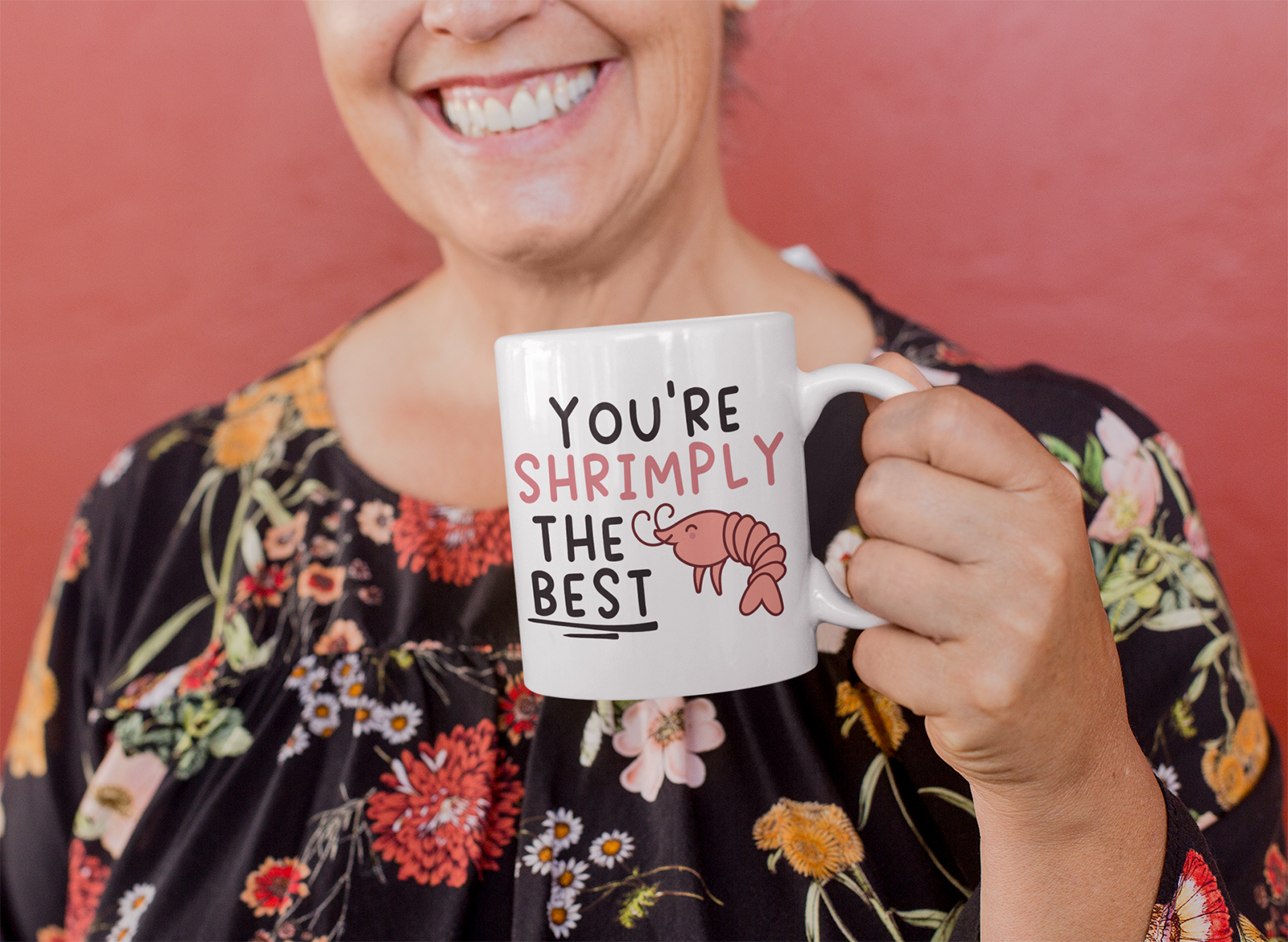 shrimply the best funny gift mug