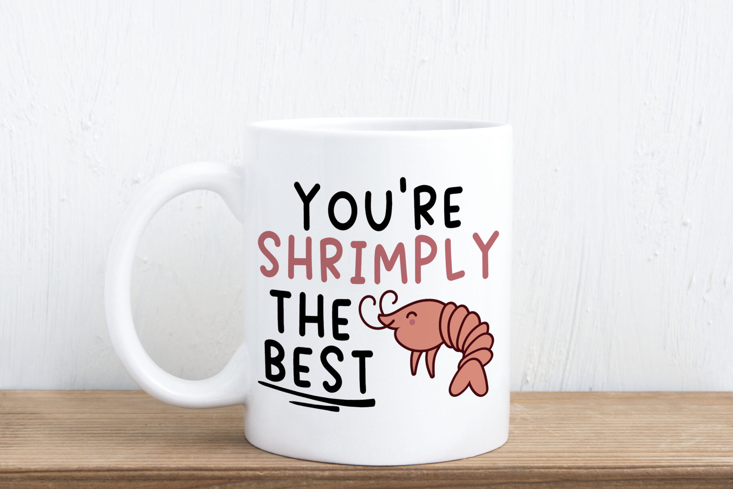 shrimply the best funny gift mug for boyfriend girlfriend
